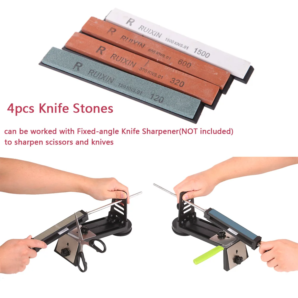 Fixed-angle Knife Sharpener Kit Knife Grinder Fine Medium Coarse 4 Sharpening Stones 120# 320# 600# 1500# for Knife Scissors
Fixed-angle Knife Sharpener Kit Knife Grinder Fine Medium Coarse 4 Sharpening Stones 120# 320# 600# 1500# for Knife Scissors