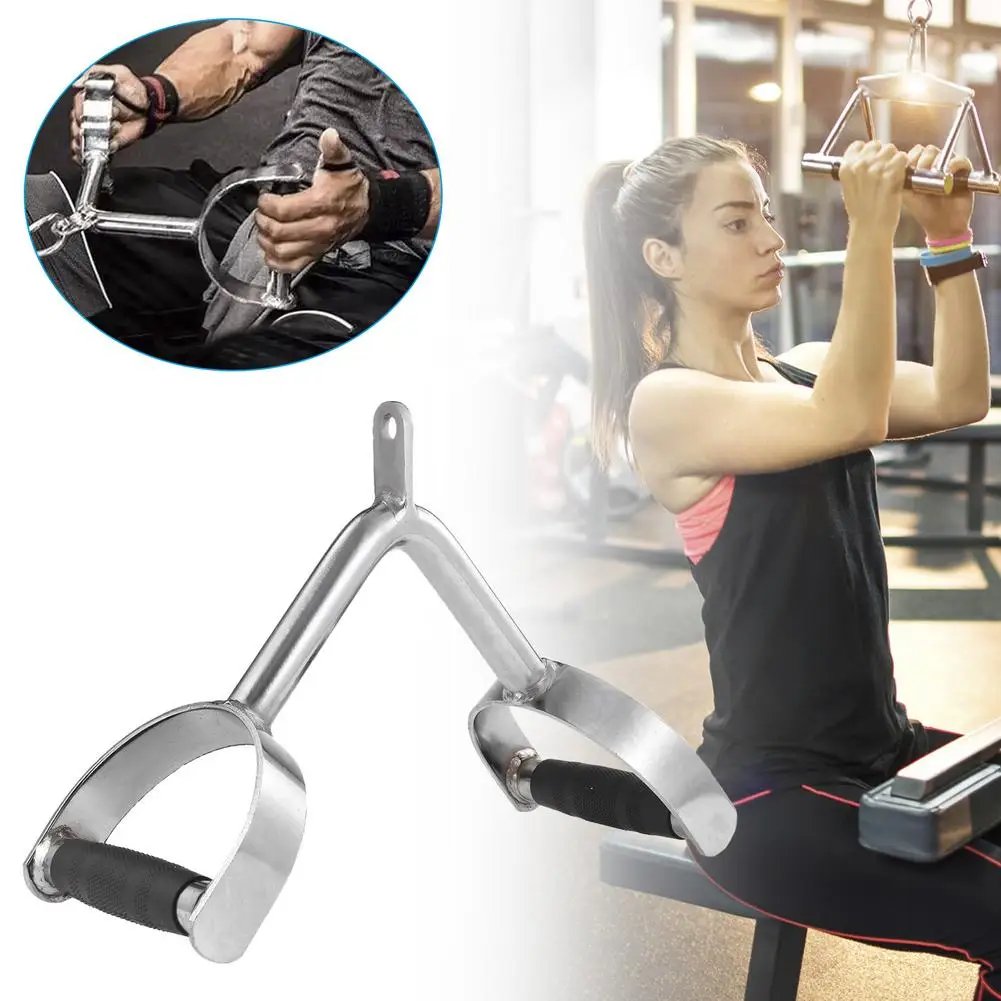 Fitness Rowing V-bar Pulley Cable Machine Handle Biceps Triceps Back Muscle Workout Hand Grip Lat Pull Down Bar For Home Gym
Fitness Rowing V-bar Pulley Cable Machine Handle Biceps Triceps Back Muscle Workout Hand Grip Lat Pull Down Bar For Home Gym