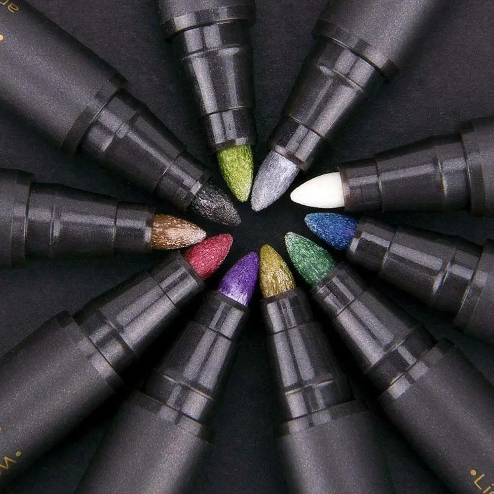 1/10 Color Metallic Paint Marker Pen stationery For DIY Making Writing Photo Scrapbook Card Glass Marker Painting Art Album Y9P1
1/10 Color Metallic Paint Marker Pen stationery For DIY Making Writing Photo Scrapbook Card Glass Marker Painting Art Album Y9P1