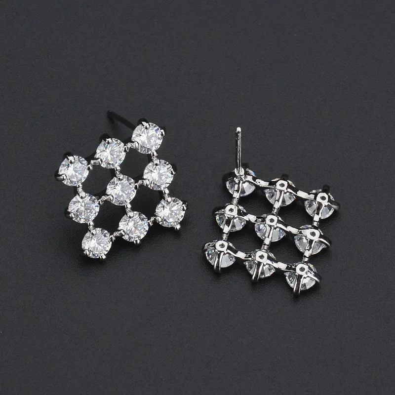 Aneis Bagues Romantic New 925 Sterling Silver Square Shape White CZ Stud Earrings For Women Fashion Silver Jewelry
Aneis Bagues Romantic New 925 Sterling Silver Square Shape White CZ Stud Earrings For Women Fashion Silver Jewelry