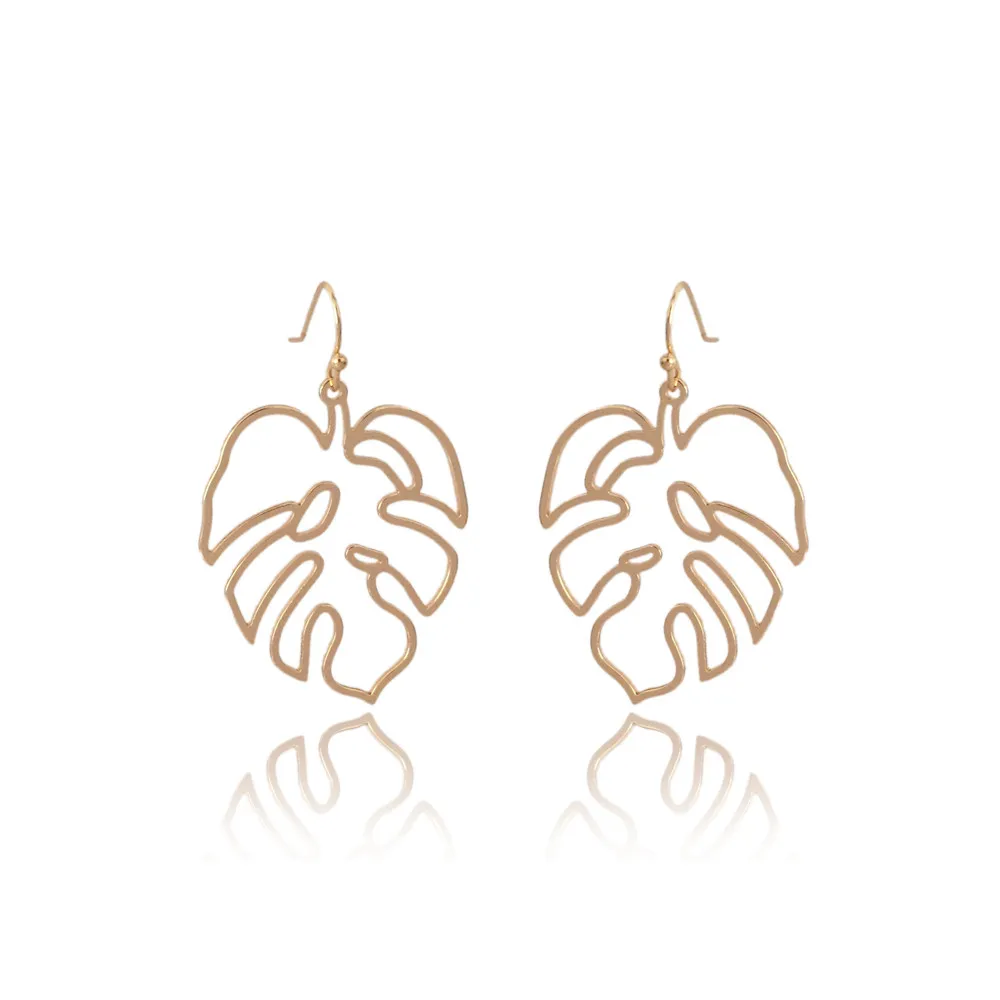 New Fashion High Quality Simple Boho Leaf Drop Earrings Hollow Carving Gold Color Leaf Drop Earrings for Women Casual Wearing
New Fashion High Quality Simple Boho Leaf Drop Earrings Hollow Carving Gold Color Leaf Drop Earrings for Women Casual Wearing