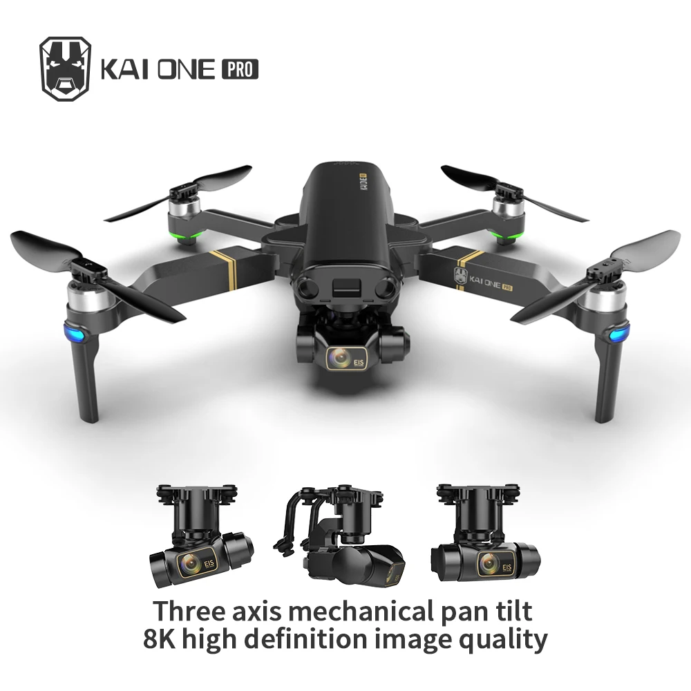 KAIONE GPS Drone 8K Dual Camera 5G Wifi 3-Axis Gimbal Aerial Photography Brushless Motor Foldable Quadcopter RC Distance 1.2KM
KAIONE GPS Drone 8K Dual Camera 5G Wifi 3-Axis Gimbal Aerial Photography Brushless Motor Foldable Quadcopter RC Distance 1.2KM