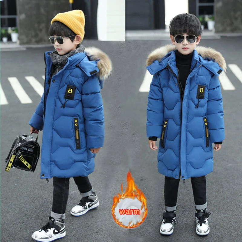 Boy's Cotton Coat Winter Fashion Children's Clothing Jacket Mid-length Kids Thick Hooded Warm Cotton Coat TZ787
Boy's Cotton Coat Winter Fashion Children's Clothing Jacket Mid-length Kids Thick Hooded Warm Cotton Coat TZ787