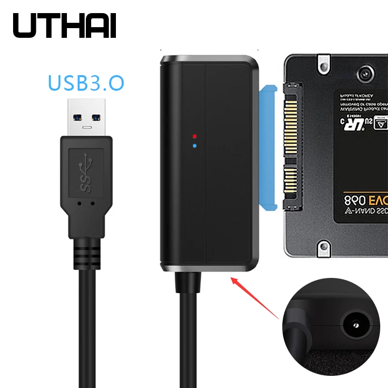 Адаптер UTHAI T38 для жесткого диска кабель быстрой передачи данных USB на SATA 5 Гбит/с 2