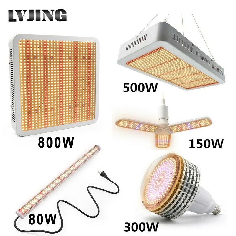 LVJING светодиодный светильник для выращивания растений, 80 Вт/150 Вт/300 Вт/500 Вт/800 Вт/1100 Вт, полный спектр для выращивания теплиц в помещении, пала...
LVJING светодиодный светильник для выращивания растений, 80 Вт/150 Вт/300 Вт/500 Вт/800 Вт/1100 Вт, полный спектр для выращивания теплиц в помещении, пала...