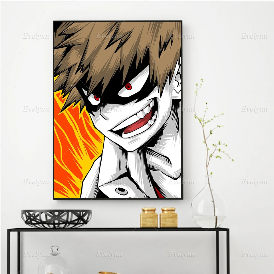 Wall Art Canvas Painting Anime My Hero Academia Bakugou Katsuki Poster And Prints Home Decor Modular Picture Boy'S Living Room
Wall Art Canvas Painting Anime My Hero Academia Bakugou Katsuki Poster And Prints Home Decor Modular Picture Boy'S Living Room