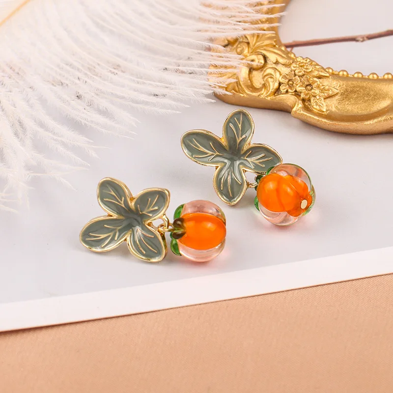 Aivle 1 Pair Earrings Set Glazed Persimmon Earrings Elegant Design Hypoallergenic Easy to Use Suitable for Everyday Wear
Aivle 1 Pair Earrings Set Glazed Persimmon Earrings Elegant Design Hypoallergenic Easy to Use Suitable for Everyday Wear