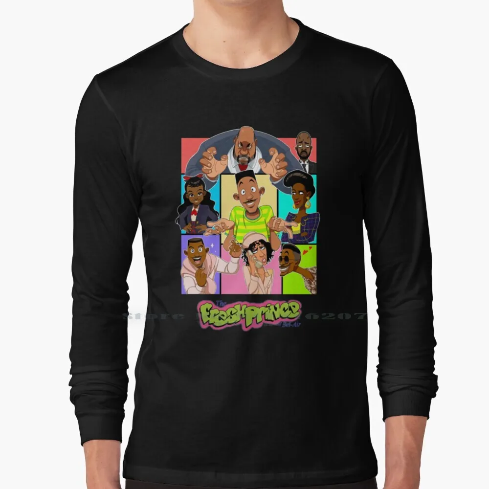 Футболка Fresh Prince Of Bel Air с мультяшным рисунком, 100% чистый хлопок, свежий рисунок принца Уилла Смита, крутая трендовая Мужская футболка
Футболка Fresh Prince Of Bel Air с мультяшным рисунком, 100% чистый хлопок, свежий рисунок принца Уилла Смита, крутая трендовая Мужская футболка