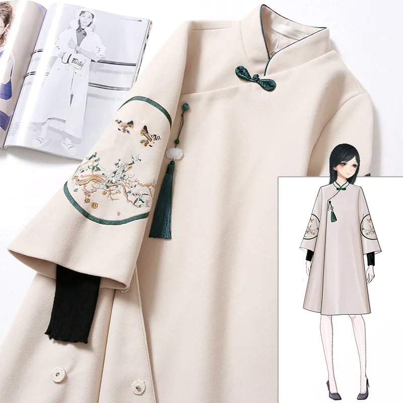 Improved Cheongsam for Women's Clothing In Hanfu Made In The Republic of China, Thickened Tang Suit Coat for Autumn and Winter
Improved Cheongsam for Women's Clothing In Hanfu Made In The Republic of China, Thickened Tang Suit Coat for Autumn and Winter