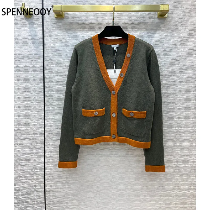 SPENNEOOY Autumn Winter Wool Cashmere O-Neck Knitting Cardigan Coat Women Single-Breasted High Quality Sweater Jackets
SPENNEOOY Autumn Winter Wool Cashmere O-Neck Knitting Cardigan Coat Women Single-Breasted High Quality Sweater Jackets