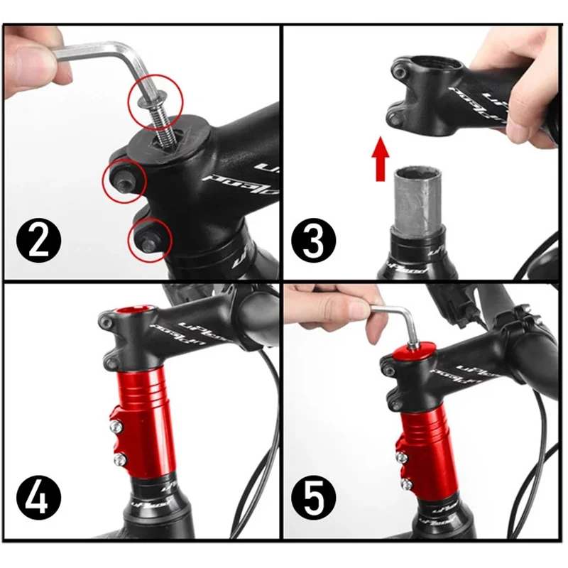 Bicycle Fork Stem Height Extender Road Bike Handlebar Heads Rise Up Adapter Aluminum Alloy Height Spacer MTB Cycle Accessories
Bicycle Fork Stem Height Extender Road Bike Handlebar Heads Rise Up Adapter Aluminum Alloy Height Spacer MTB Cycle Accessories