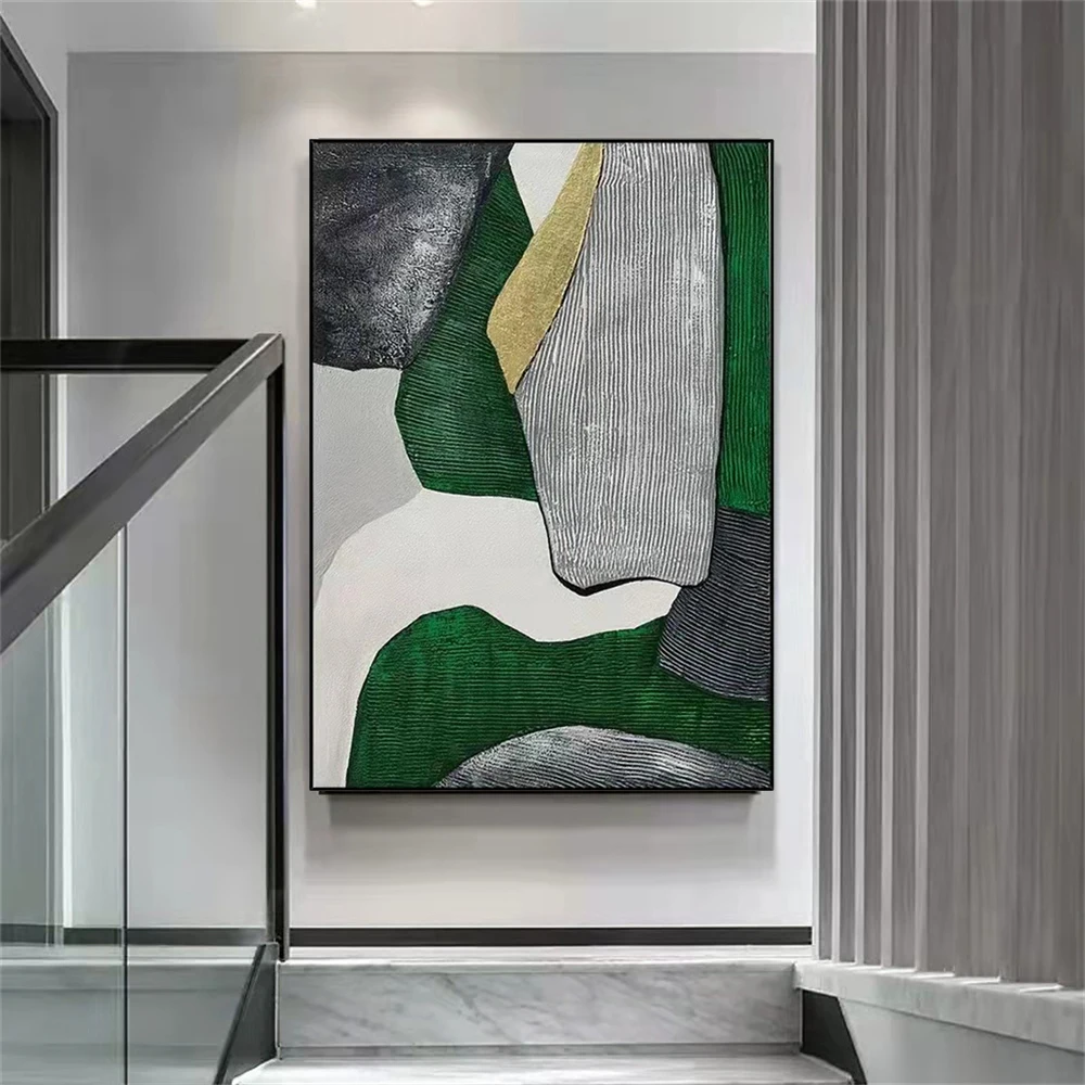 Abstract hand-painted oil painting green world living room hanging painting restaurant decoration painting modern minimalist
Abstract hand-painted oil painting green world living room hanging painting restaurant decoration painting modern minimalist