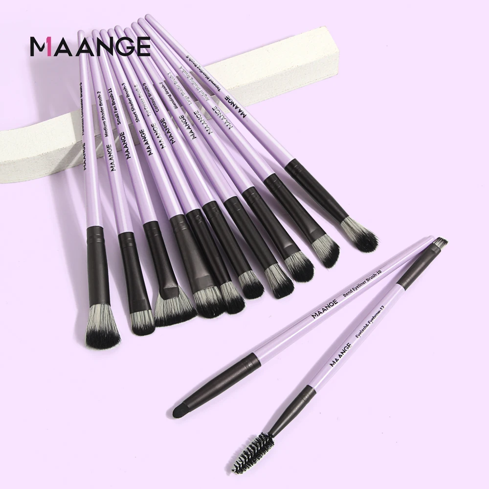 MAANGE 5/12Pcs Eye Makeup Brushes Set Eyeshadow Blending Eyeliner Eyelash Eyebrow Fan-shaped Brush Multifunctional Make Up Tool 
MAANGE 5/12Pcs Eye Makeup Brushes Set Eyeshadow Blending Eyeliner Eyelash Eyebrow Fan-shaped Brush Multifunctional Make Up Tool