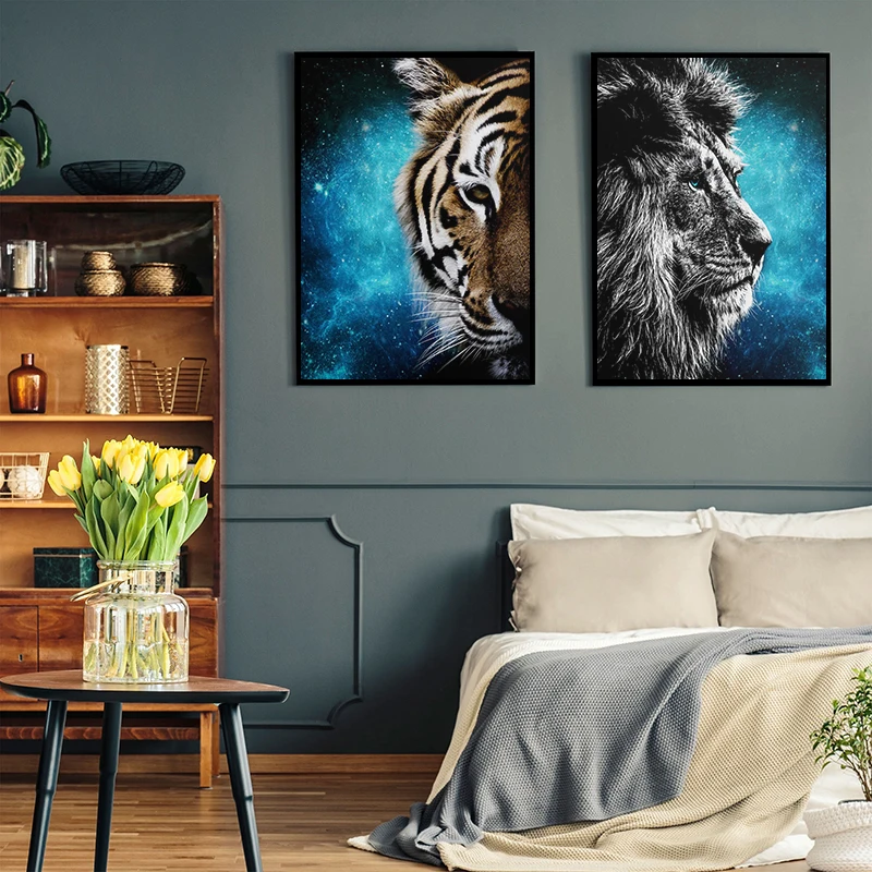Abstract Starry Sky Animal Tiger Lion Canvas Art Poster and Print Living Room Picture Wall Art Decorative Painting Home Decor
Abstract Starry Sky Animal Tiger Lion Canvas Art Poster and Print Living Room Picture Wall Art Decorative Painting Home Decor