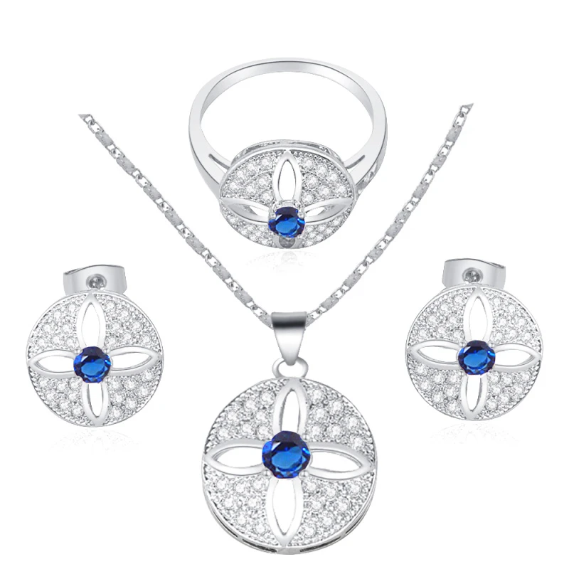 RILILASON Brand jewelry silver Necklaces&Pendants Earrings Blue Set Zircon Fashion jewelry Ring sz #6 #7.5 #7 #8 JS544
RILILASON Brand jewelry silver Necklaces&Pendants Earrings Blue Set Zircon Fashion jewelry Ring sz #6 #7.5 #7 #8 JS544