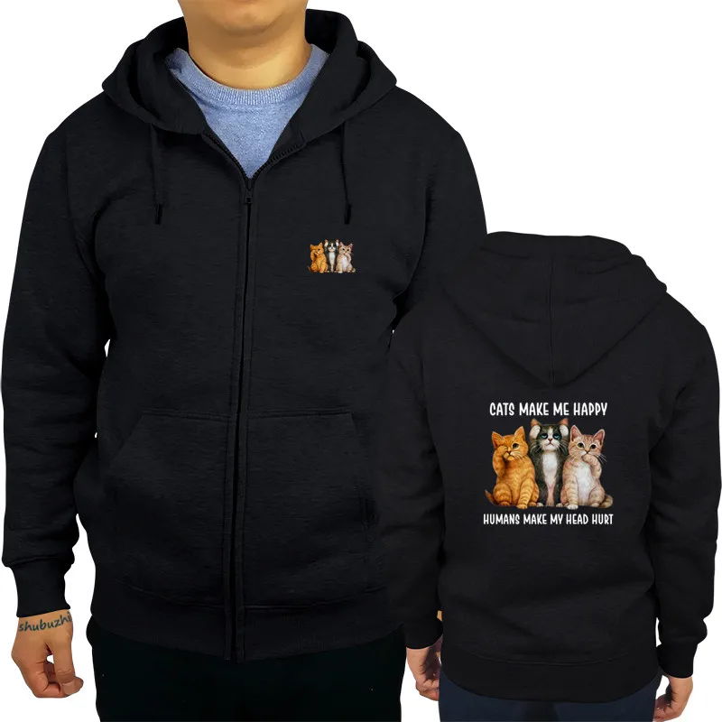 Cats Make Me Happy Humans Make My Head Hurt Men White brand S-3XL Cartoon hoodies men Unisex New Fashion hoody sbz8090
Cats Make Me Happy Humans Make My Head Hurt Men White brand S-3XL Cartoon hoodies men Unisex New Fashion hoody sbz8090