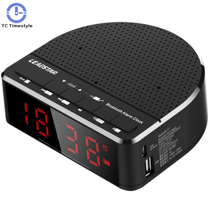 Цифровой светодиодный Будильник с Bluetooth-динамиком, FM-радио, электронные настольные часы с USB-зарядкой, будильник, часы для спальни, украшение... 
Цифровой светодиодный Будильник с Bluetooth-динамиком, FM-радио, электронные настольные часы с USB-зарядкой, будильник, часы для спальни, украшение...