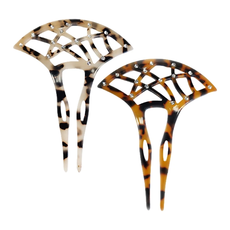 Japanese Style U-Shaped Acetate Hair Stick Fork Hollow Out Fanshaped Tortoise Shell Updo Chopstick Hairpin Shiny Rhinestone M7DD
Japanese Style U-Shaped Acetate Hair Stick Fork Hollow Out Fanshaped Tortoise Shell Updo Chopstick Hairpin Shiny Rhinestone M7DD