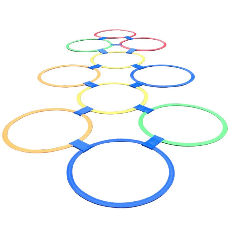 Outdoor Fun Game Jumping Ring Kindergarten Teaching Aid Sport Toy Hopscotch Jump to the Grid Children Sensory Training Equipment 
Outdoor Fun Game Jumping Ring Kindergarten Teaching Aid Sport Toy Hopscotch Jump to the Grid Children Sensory Training Equipment