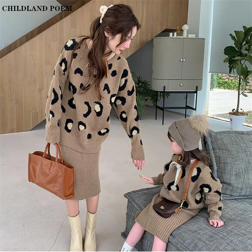 Christmas Family Matching Sweater Outfits Leopard Family Look Mother Daughter Sweater Mommy And Me Clothes Kids Sweater Pullover
Christmas Family Matching Sweater Outfits Leopard Family Look Mother Daughter Sweater Mommy And Me Clothes Kids Sweater Pullover