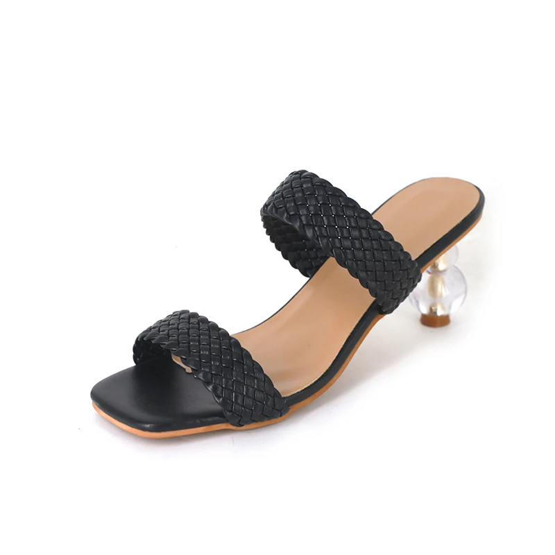 2021 Summer Women Design Slippers Sandal Slides Braided Transparent Fretwork Heels Shoes for Women Female Shoes Zapatillas Mujer
2021 Summer Women Design Slippers Sandal Slides Braided Transparent Fretwork Heels Shoes for Women Female Shoes Zapatillas Mujer