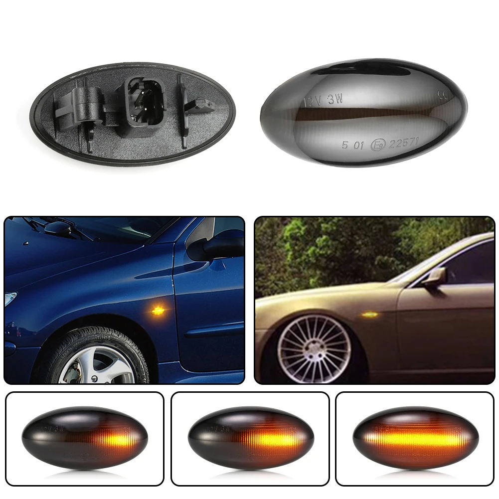 2 Pcs Auto Led Dynamic Turn Signal Lamp Side Light Blinker ForPeugeot 307 206 207 407 107 607 ForCitroen C1 C2 C3 Accessories
2 Pcs Auto Led Dynamic Turn Signal Lamp Side Light Blinker ForPeugeot 307 206 207 407 107 607 ForCitroen C1 C2 C3 Accessories
