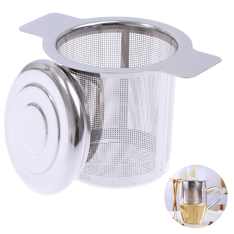 Ситечко для чая с двойными ручками и крышкой из нержавеющей стали
Ситечко для чая с двойными ручками и крышкой из нержавеющей стали