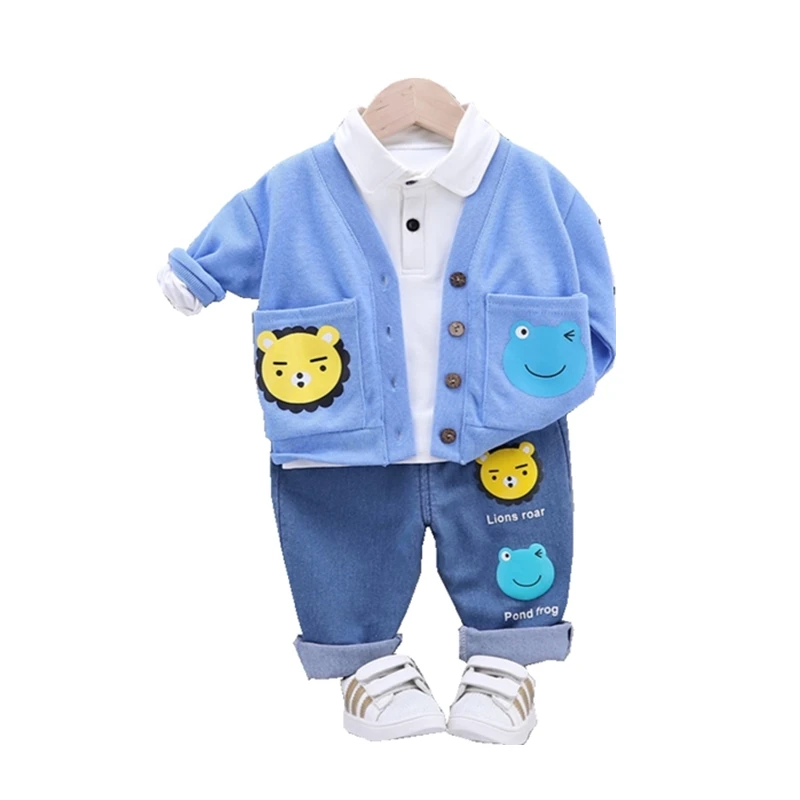 New Autumn Children Fashion Clothes Baby Boys Girls Jacket T Shirt Pants 3Pcs/sets Spring Kid Infant Clothing Toddler Sportswear
New Autumn Children Fashion Clothes Baby Boys Girls Jacket T Shirt Pants 3Pcs/sets Spring Kid Infant Clothing Toddler Sportswear