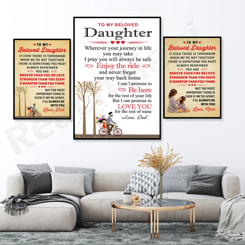 A gift for my daughter’s parents and daughter, I will always be by your side, not forgetting the way home, posters of inspiratio
A gift for my daughter’s parents and daughter, I will always be by your side, not forgetting the way home, posters of inspiratio