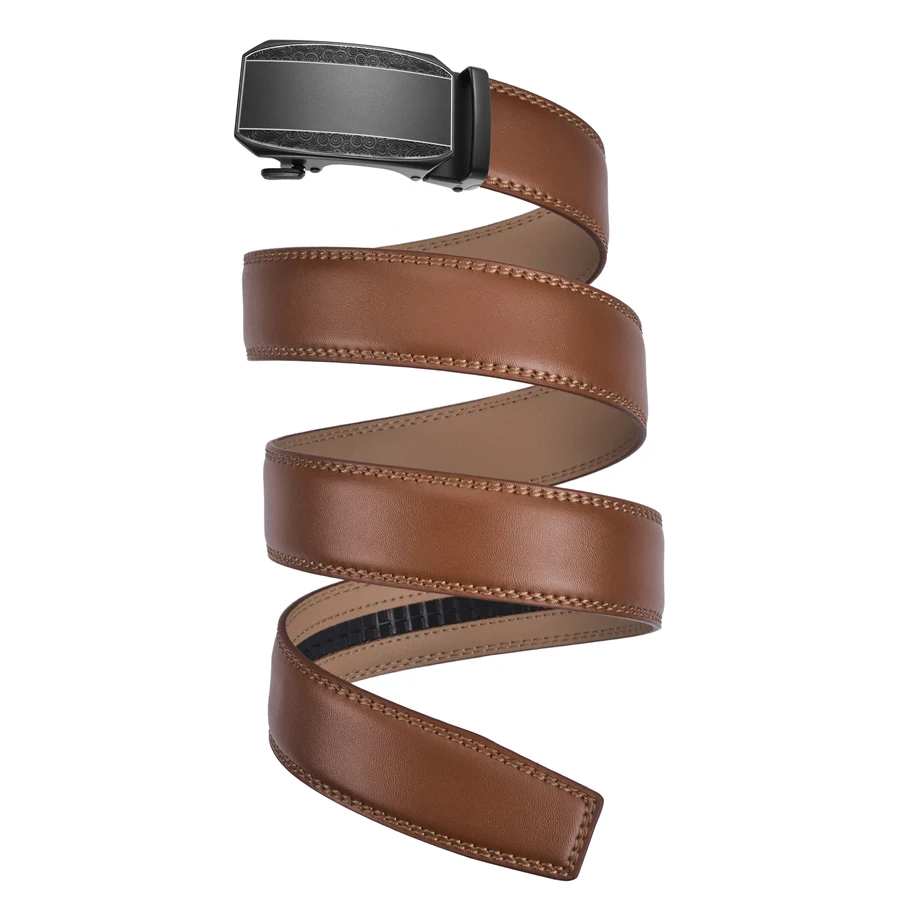 Fashion Men's Trouser Belt Brown Luxury Genuine Leather Waist Belt Strap Automatic Buckle Classic Formal Belts Men 3.5cm B216
Fashion Men's Trouser Belt Brown Luxury Genuine Leather Waist Belt Strap Automatic Buckle Classic Formal Belts Men 3.5cm B216