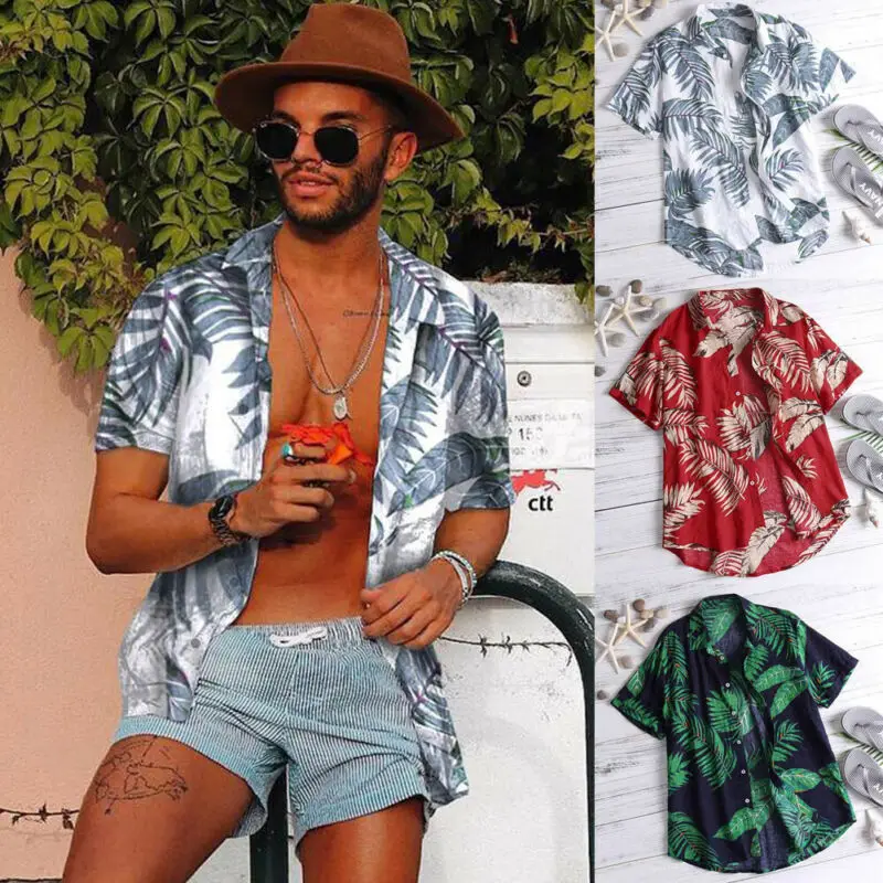US Men's Hawaiian Shirt Summer Floral Print Beach Short Sleeve Casual Luau Shirt Tops Holiday Shirts Tops
US Men's Hawaiian Shirt Summer Floral Print Beach Short Sleeve Casual Luau Shirt Tops Holiday Shirts Tops