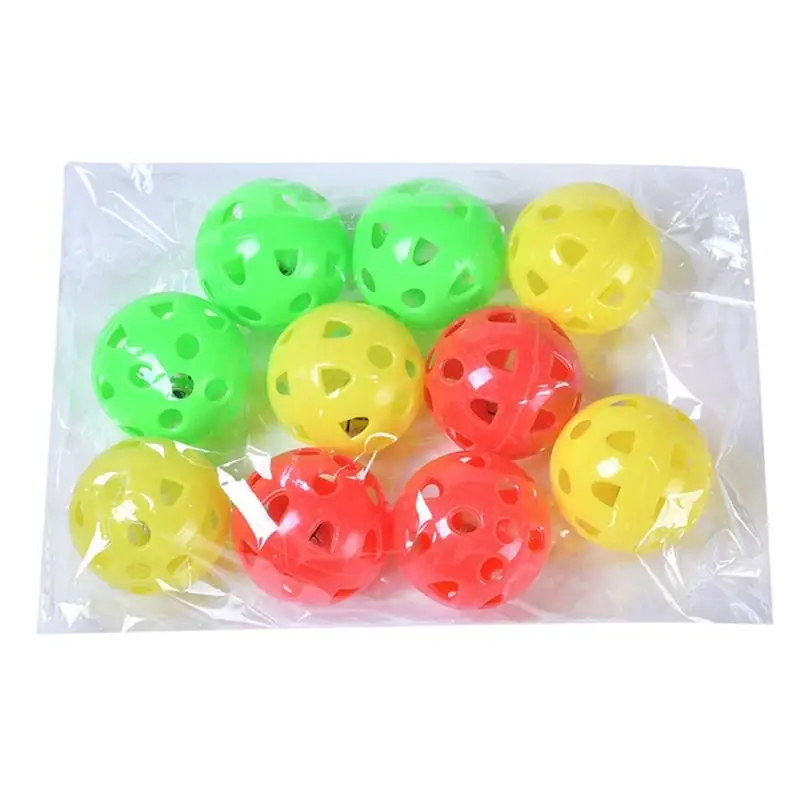 10PCS Cat Toy Cat Bell Ball Toys Interactive Funny Plastic Cat Jingle Ball Toy Cat Accessories Cat Toys for gatos Kitten
10PCS Cat Toy Cat Bell Ball Toys Interactive Funny Plastic Cat Jingle Ball Toy Cat Accessories Cat Toys for gatos Kitten