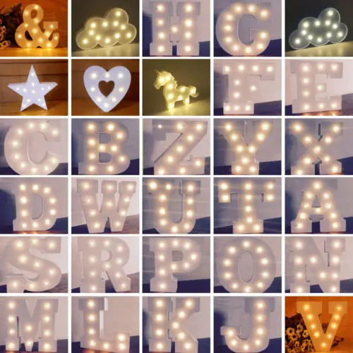 DIY Large Letter Symbol Sign Lighting Plastic/Wood LED Lights Wedding Valentine's Confession propose marriage Party Decorations
DIY Large Letter Symbol Sign Lighting Plastic/Wood LED Lights Wedding Valentine's Confession propose marriage Party Decorations