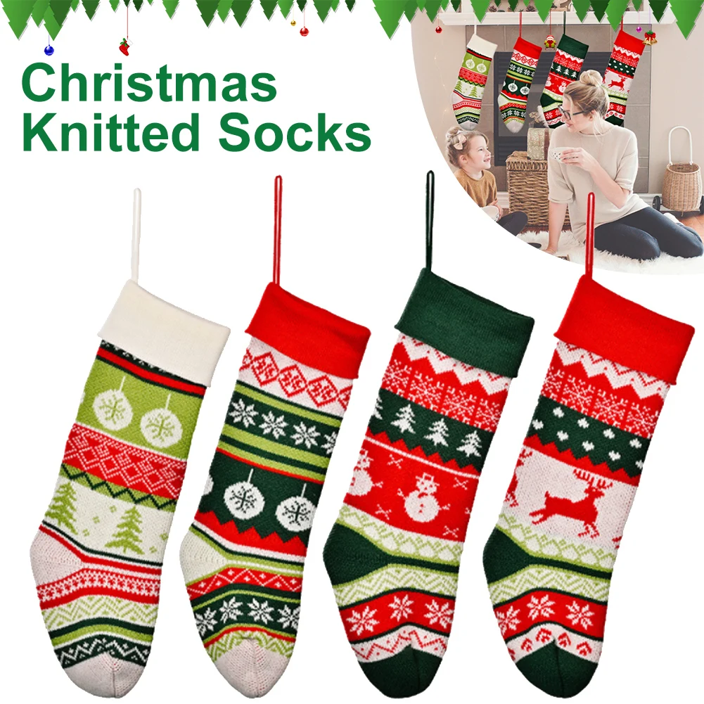 Xmas Tree Hanging Decor Christmas car decorationFireplace Decoration SocksSanta Floral Candy Gift Bag Christmas Knit Sock
Xmas Tree Hanging Decor Christmas car decorationFireplace Decoration SocksSanta Floral Candy Gift Bag Christmas Knit Sock