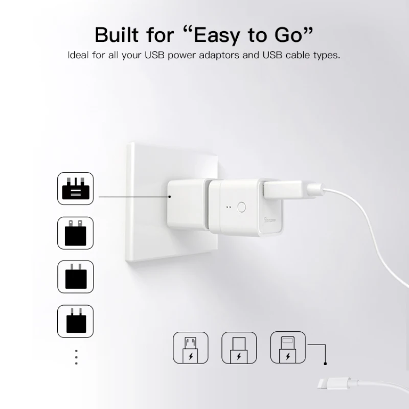 SONOFF Micro 5V Wifi USB умный адаптер eWelink приложение дистанционное управление работа с Alexa