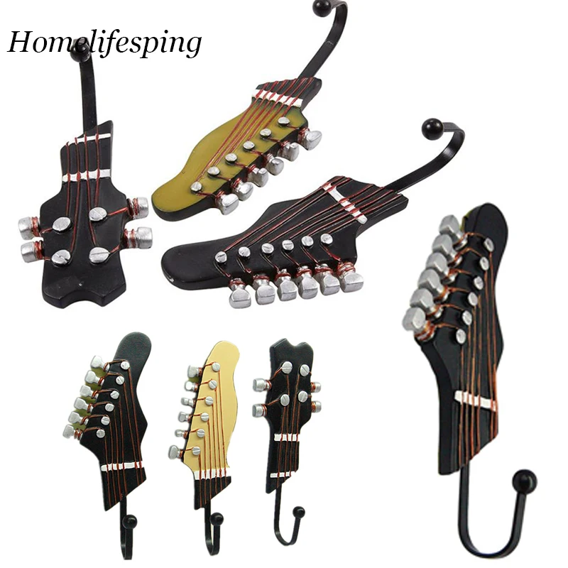 Retro 3pcs / Set Guitar Heads Hooks Music Home Resin Clothes Hat Hanger Hook Movie Wall Hook For Home Decoration Organizer
Retro 3pcs / Set Guitar Heads Hooks Music Home Resin Clothes Hat Hanger Hook Movie Wall Hook For Home Decoration Organizer