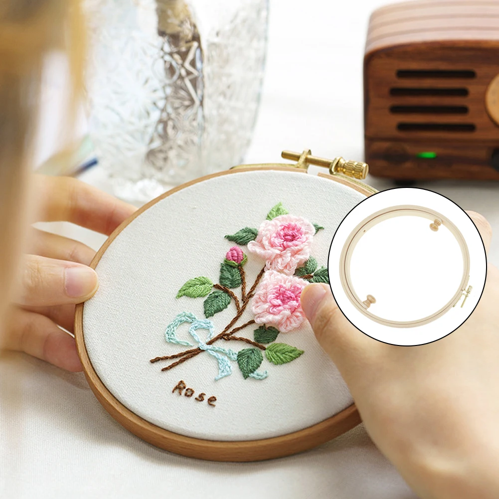 24/28cm Circle Adjustable Wood Embroidery Stand Hoop Cross Stitch Ring Frame Embroidery Tools 35- 46cm Height Sewing Accessories
24/28cm Circle Adjustable Wood Embroidery Stand Hoop Cross Stitch Ring Frame Embroidery Tools 35- 46cm Height Sewing Accessories