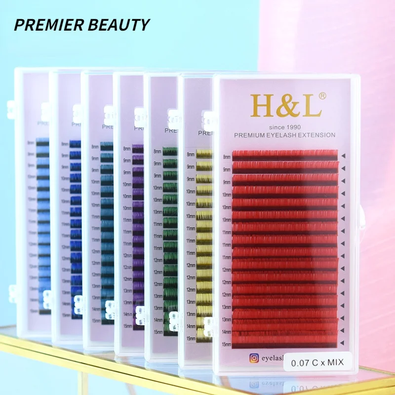 16 Lines Ombre Multi Colorful Eyelash Extension Soft Natural Beauty Silk Eye Lashes False Mink Makeup Graft Cilios
16 Lines Ombre Multi Colorful Eyelash Extension Soft Natural Beauty Silk Eye Lashes False Mink Makeup Graft Cilios