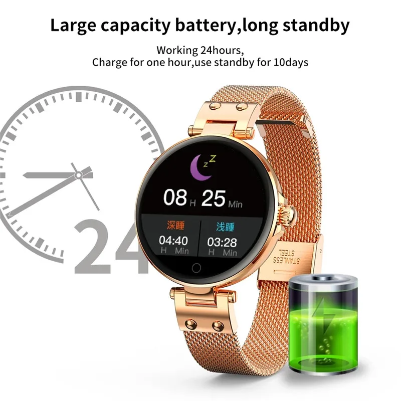 R6 Ultra-Thin Fashion Women Smart Watches Body Temperature Sports Bracelet Waterproof Ip68 Bands Heart Rate Blood Pressure
R6 Ultra-Thin Fashion Women Smart Watches Body Temperature Sports Bracelet Waterproof Ip68 Bands Heart Rate Blood Pressure