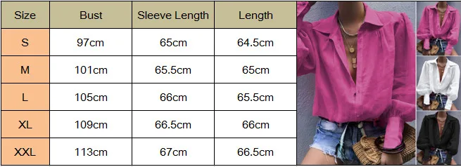 Ladies Shirts Solid Womens Lantern Long Sleeve Basic Autumn White Shirt Casual Loose Tunic Tops Button Turn Down
Ladies Shirts Solid Womens Lantern Long Sleeve Basic Autumn White Shirt Casual Loose Tunic Tops Button Turn Down