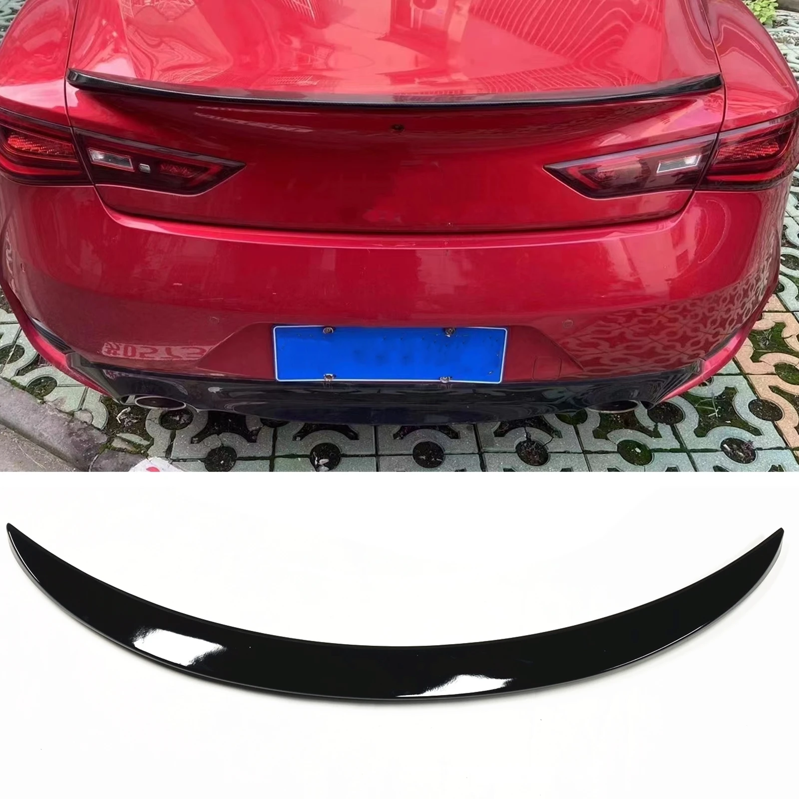 For Infiniti Q60 2017-2019 High Kick Rear Trunk Lid Spoiler Wing ABS Glossy Black Car Tailgate Flap Decklid Upper Splitter Trim
For Infiniti Q60 2017-2019 High Kick Rear Trunk Lid Spoiler Wing ABS Glossy Black Car Tailgate Flap Decklid Upper Splitter Trim