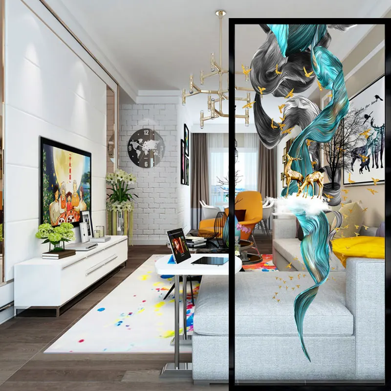 Light luxury modern stainless steel glass screen decoration Nordic minimalist entrance partition porch bedroom shelter wall
Light luxury modern stainless steel glass screen decoration Nordic minimalist entrance partition porch bedroom shelter wall