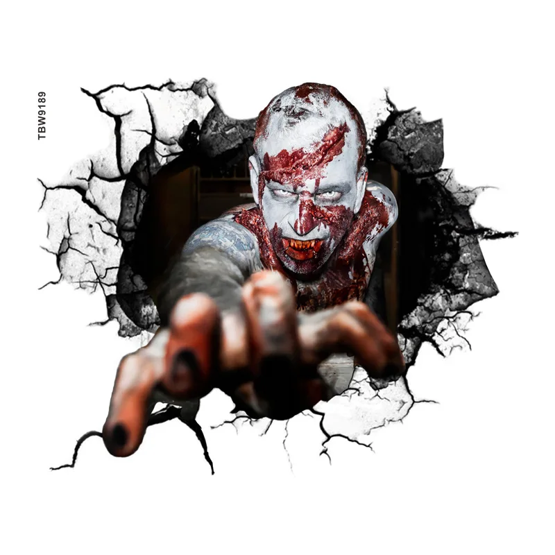 Halloween Horror 3D Wall Stickers Terror Zombie Wall Stickers Scary Home Window Stickers Festival Party Decoration Decals
Halloween Horror 3D Wall Stickers Terror Zombie Wall Stickers Scary Home Window Stickers Festival Party Decoration Decals