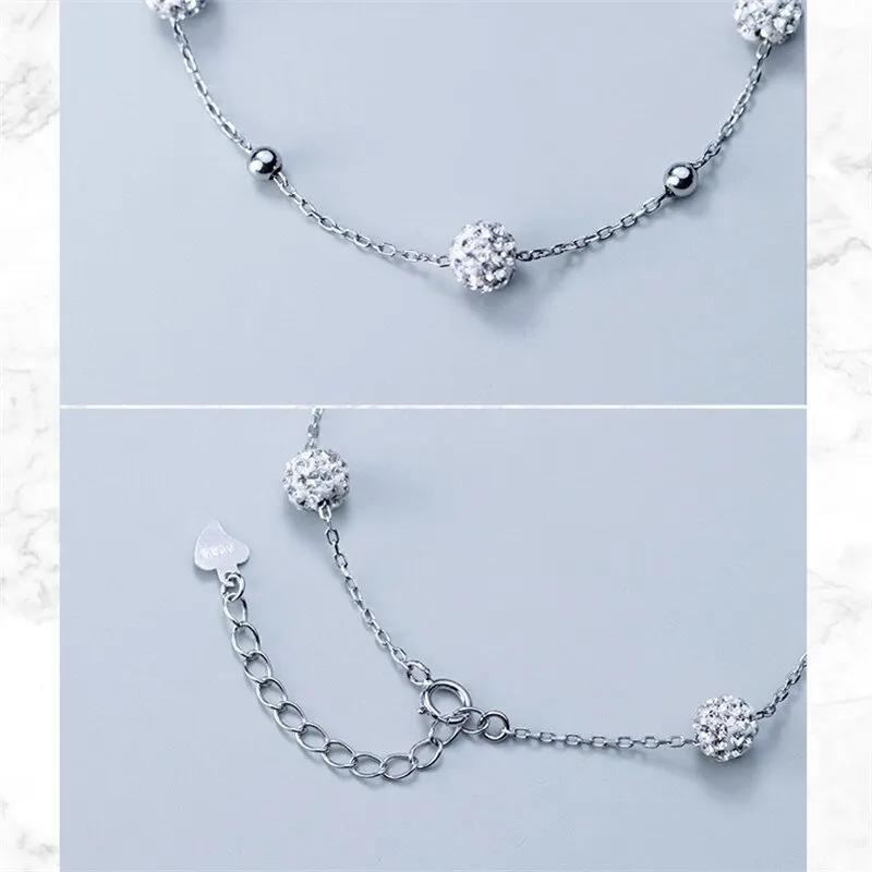 A00770 Jazaz High Quality Luxury Pave CZ Ball Bead Bracelet for Women Genuine 925 Sterling Silver Princess Wedding Jewelry Gift
A00770 Jazaz High Quality Luxury Pave CZ Ball Bead Bracelet for Women Genuine 925 Sterling Silver Princess Wedding Jewelry Gift