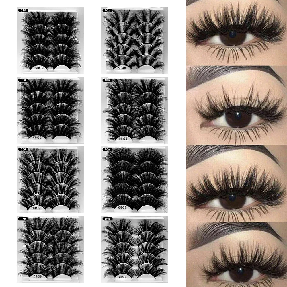 NEW 5 pairs 25mm fake Eyelashes 100% Mink Eyelashes 5D Mink Lashes Natural Dramatic Volume Eyelashes Extension False Eyelashes
NEW 5 pairs 25mm fake Eyelashes 100% Mink Eyelashes 5D Mink Lashes Natural Dramatic Volume Eyelashes Extension False Eyelashes