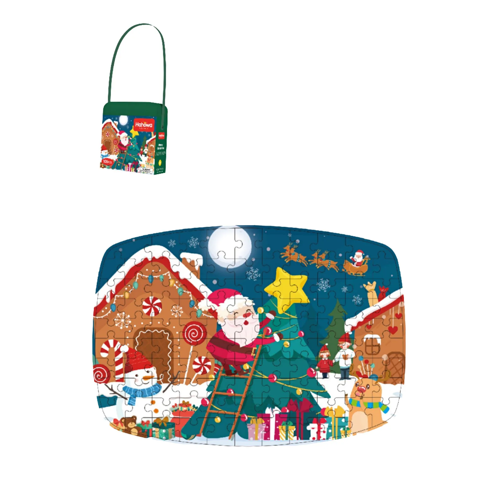 Christmas Backpack DIY Puzzle DIY jigsaw puzzle for children's intellectual toys Educational Learning Toys for Children Gifts
Christmas Backpack DIY Puzzle DIY jigsaw puzzle for children's intellectual toys Educational Learning Toys for Children Gifts