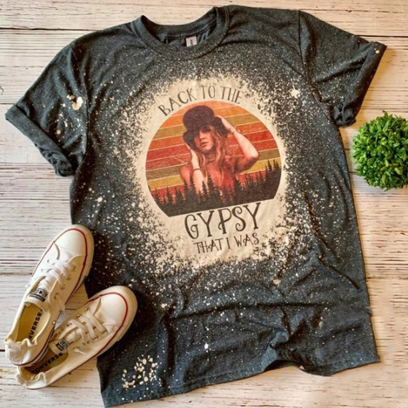 Stevie Nicks T-shirt Fashion Printed Casual Short-Sleeved T-Shirt
Stevie Nicks T-shirt Fashion Printed Casual Short-Sleeved T-Shirt