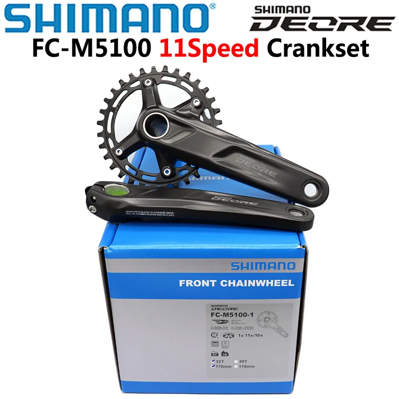 SHIMANO DEORE FC M5100 Crankset 1x11 Speed MTB Mountain Bike Bicycle Crankset 30T 32T 170MM 175MM original package
SHIMANO DEORE FC M5100 Crankset 1x11 Speed MTB Mountain Bike Bicycle Crankset 30T 32T 170MM 175MM original package