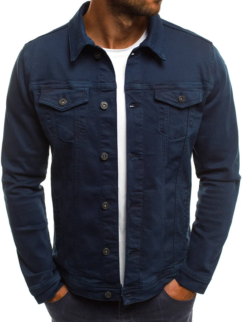 Autumn and winter new men's European denim simple casual fit jacket jacket men's wear
Autumn and winter new men's European denim simple casual fit jacket jacket men's wear