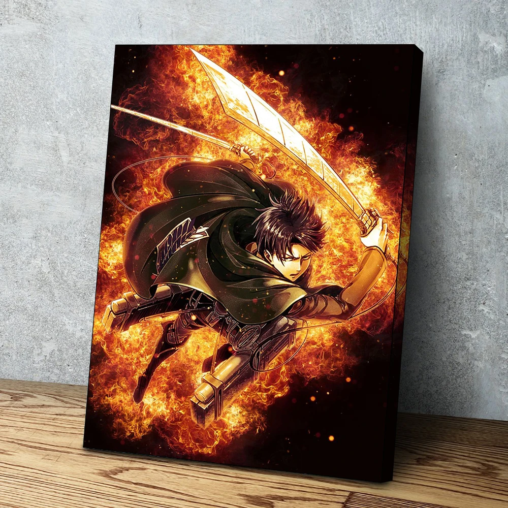 Nordic Canvas Poster HD Printed Attack On Titan Painting Wall Art Home Decor Anime Levi Ackerman Pictures Living Room Framed
Nordic Canvas Poster HD Printed Attack On Titan Painting Wall Art Home Decor Anime Levi Ackerman Pictures Living Room Framed
